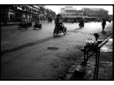 Morning Rush Hour in Phnom Penh - silver gelatin print