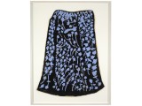 Untitled (Black Skirt with Purple Flowers)