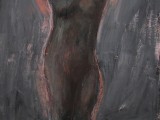 Woman oil on canvas 64 x 40 inches